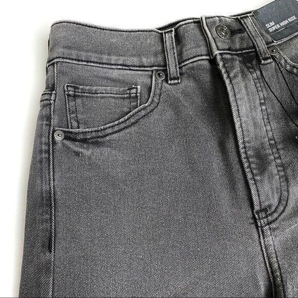 NWT Super High Waist Beaded Side Slim Jeans express Womens pants leggings sequin - Picture 9 of 16